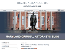 Tablet Screenshot of marylandcriminalattorneysblog.com